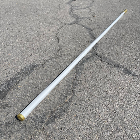 Z@ TE CONNECTIVITY Fiberglass UHF Antenna 80"x1.5" White & Gold FG4505W (New)