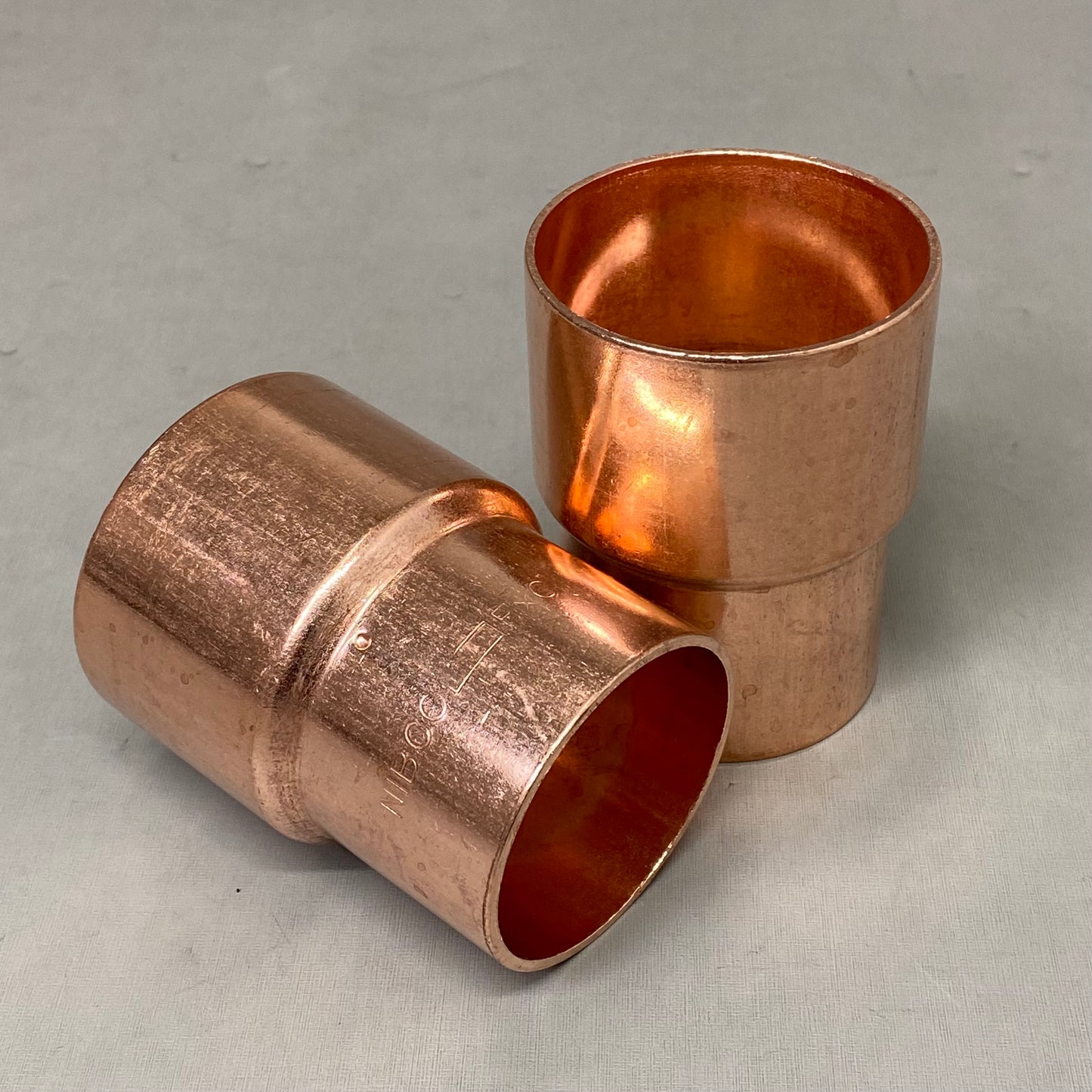 MUELLER (2 PACK) Copper Solder Joint Fittings 2-5/8 x 2-18 As-is(See Images) Brass E118