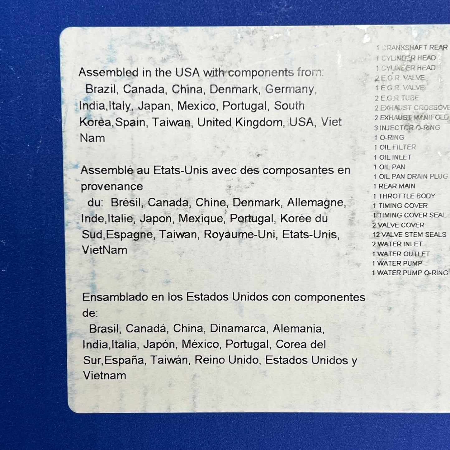 MAHLE Engine Gasket Set For Chrysler & Dodge Vehicles Made In USA 95-3572