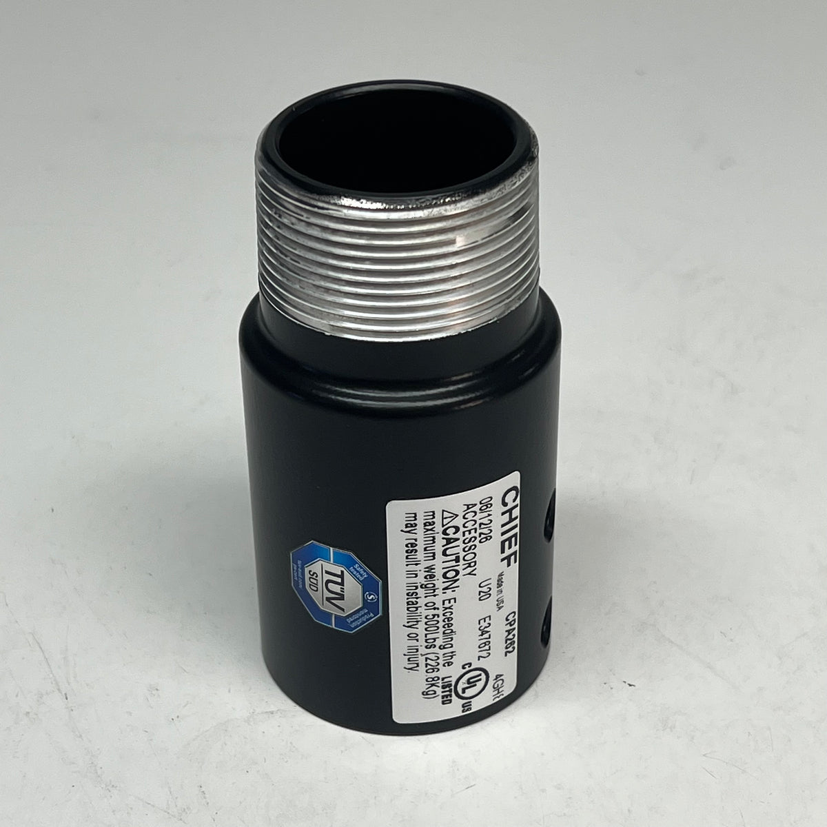 CHIEF Pin Connection Coupler To Male Npt Adaptor Accessory Black CPA262
