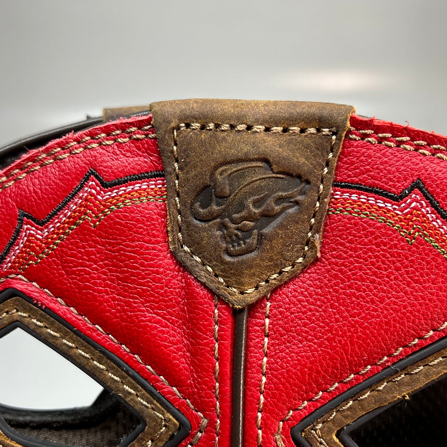 WORK WILD WEST Phantom Rider Henley Comp Toe AG8 Footbed Men's Sz 10 Red DH5358