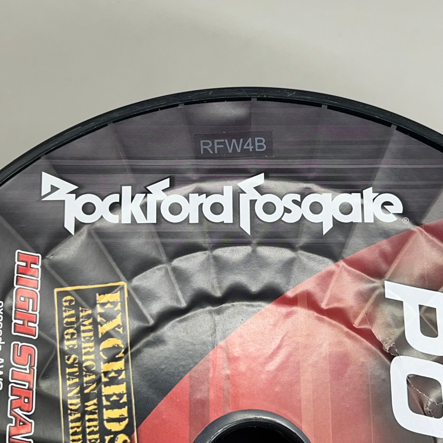 ROCKFOSGATE Power Wire 4 AWG Max Performance w/ More Copper Content 100' RFW4B