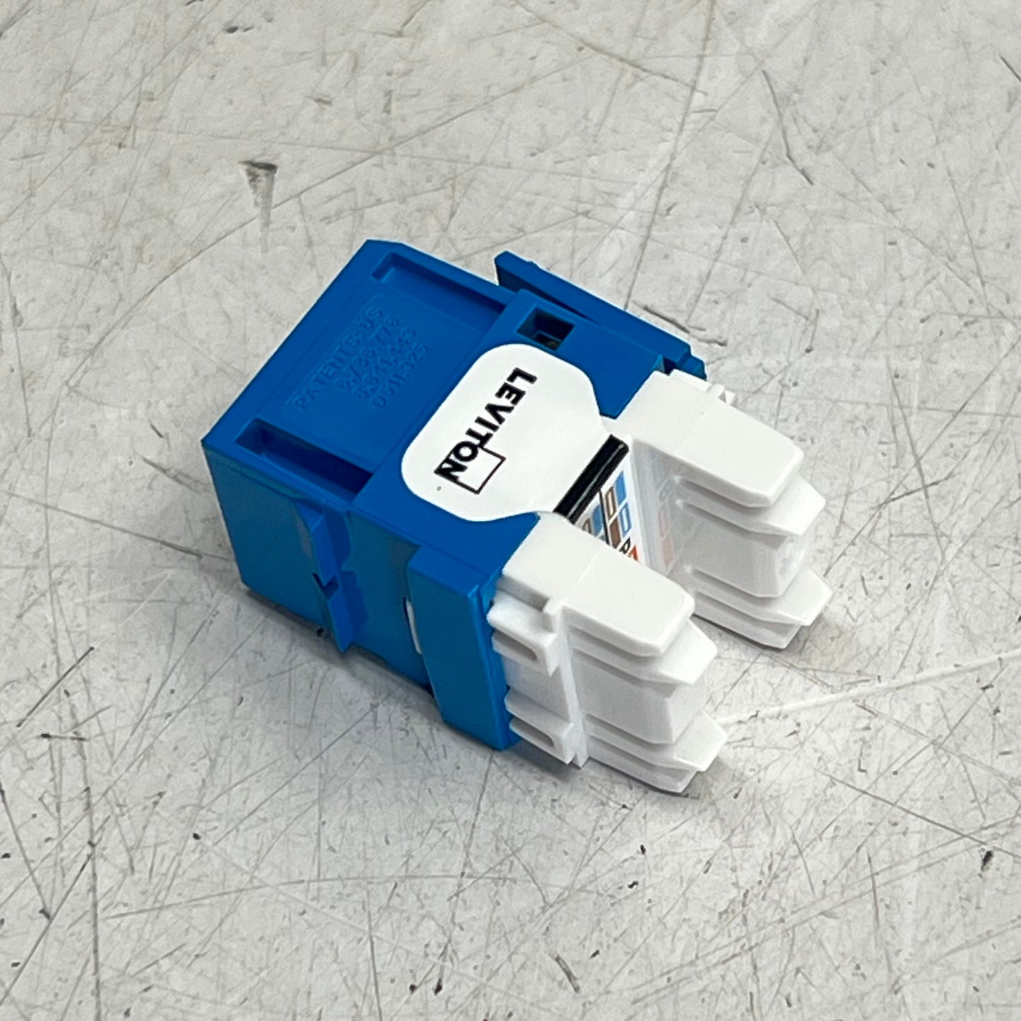 LEVITON Extreme Cat 6a Quickport Jack Channel Rated 26 To 22 AWG Blue 6110G-RL6