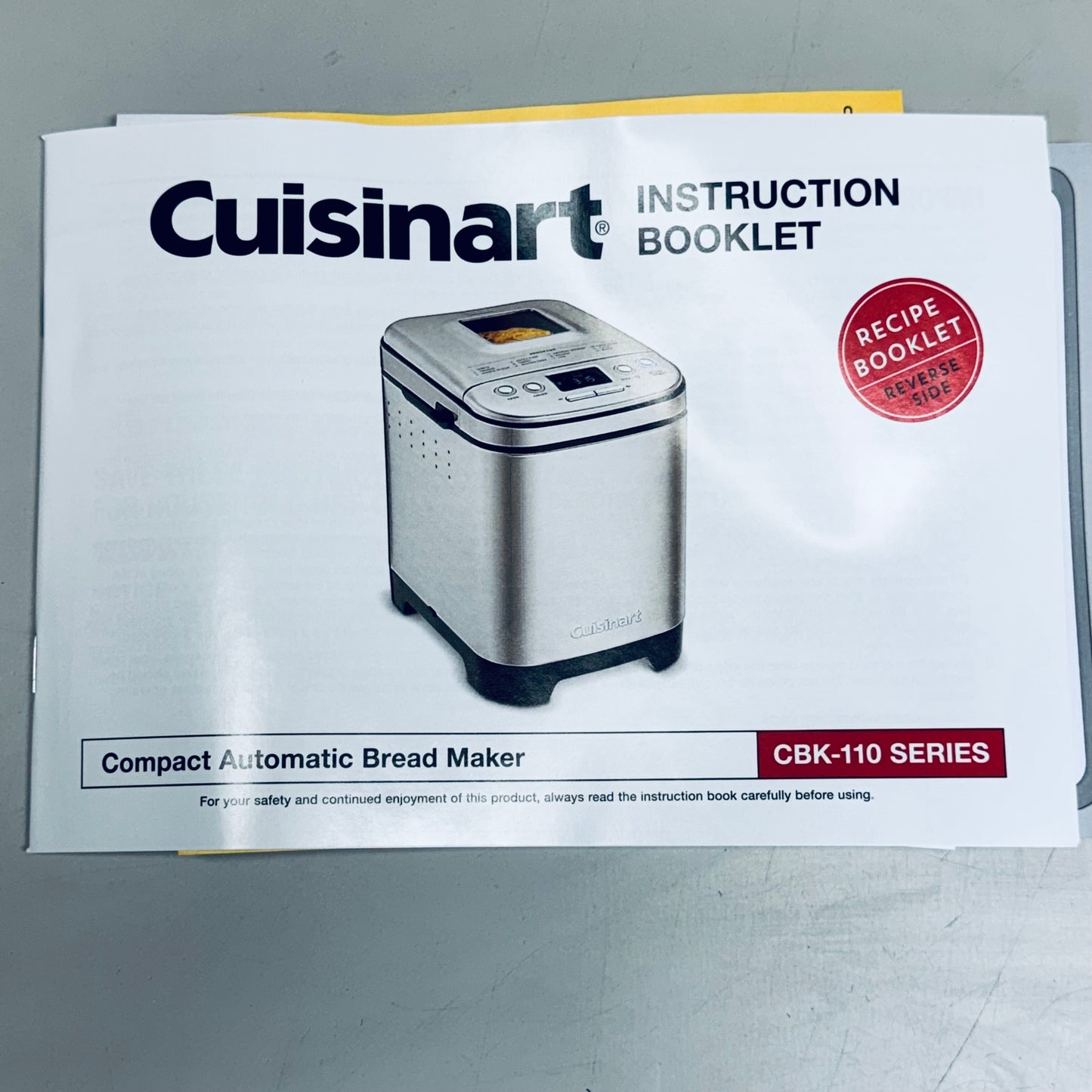 CUISINART Bread Maker Machine Sz 10.5” H x 10” L x 7.5” W Silver CBK-110P1