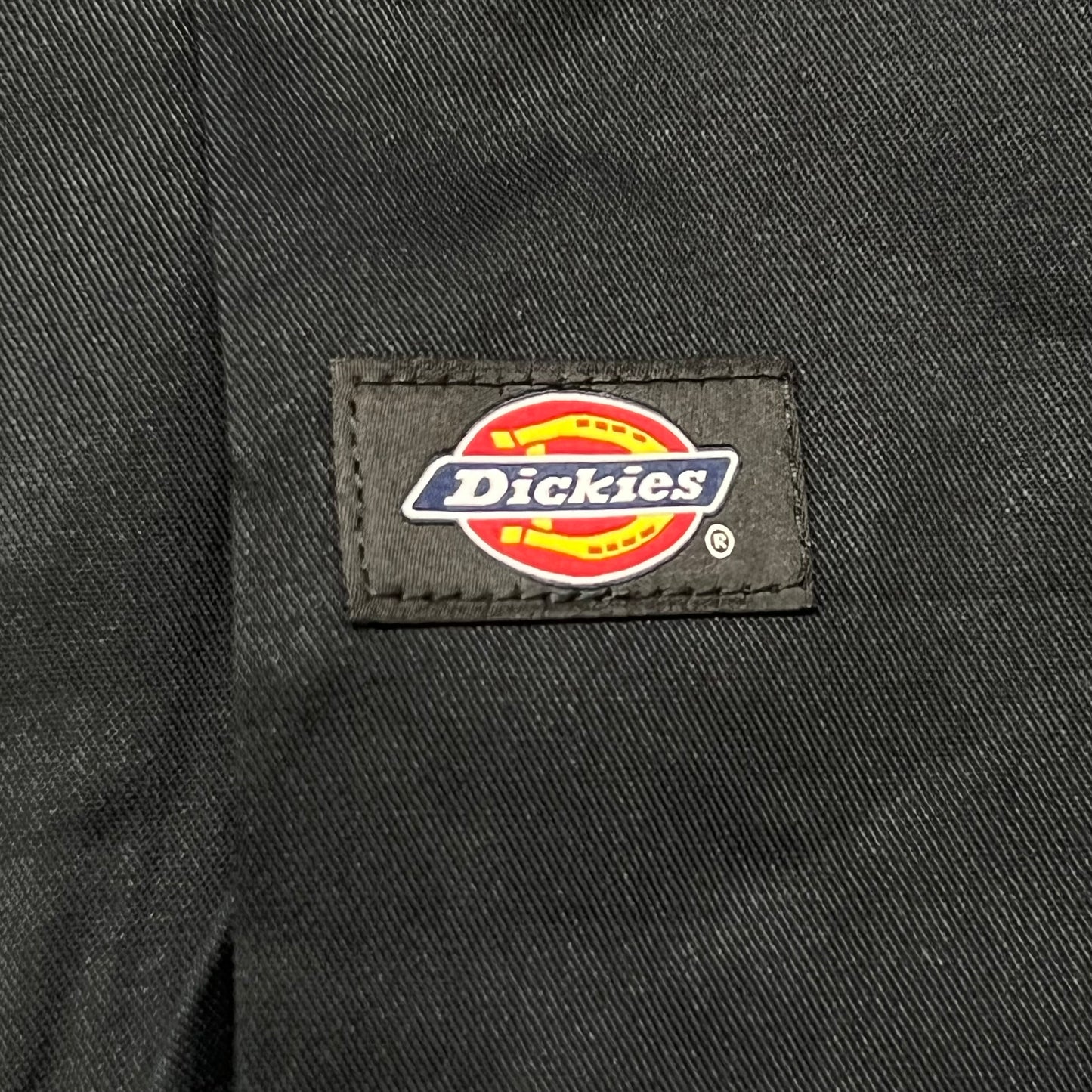 DICKIES FLEX Relaxed Fit Button Short Sleeve Work Shirt Men's Sz L Black WS675BK