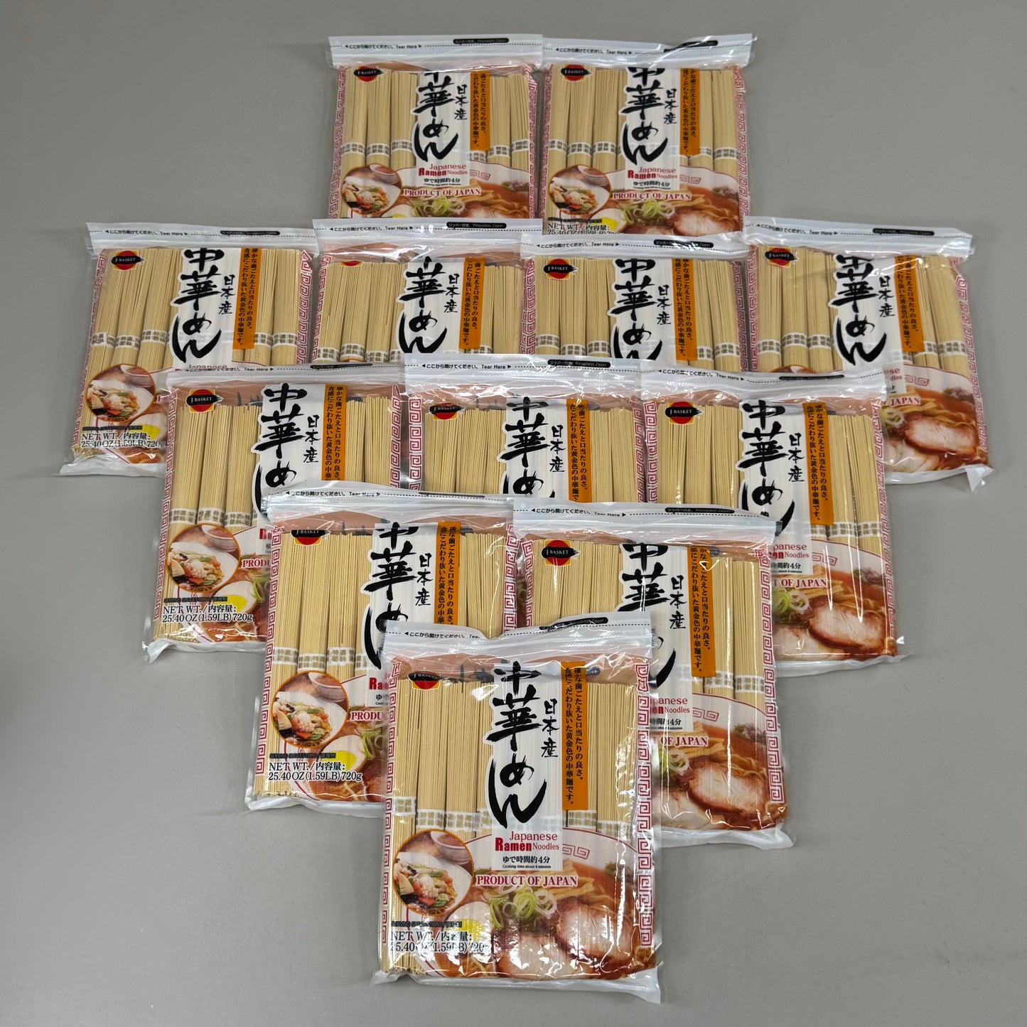 ZA@ J-BASKET (12 Pack, 1 Box) Japanese Ramen Noodles 25.4 Ounce per Package BB 10/25 C