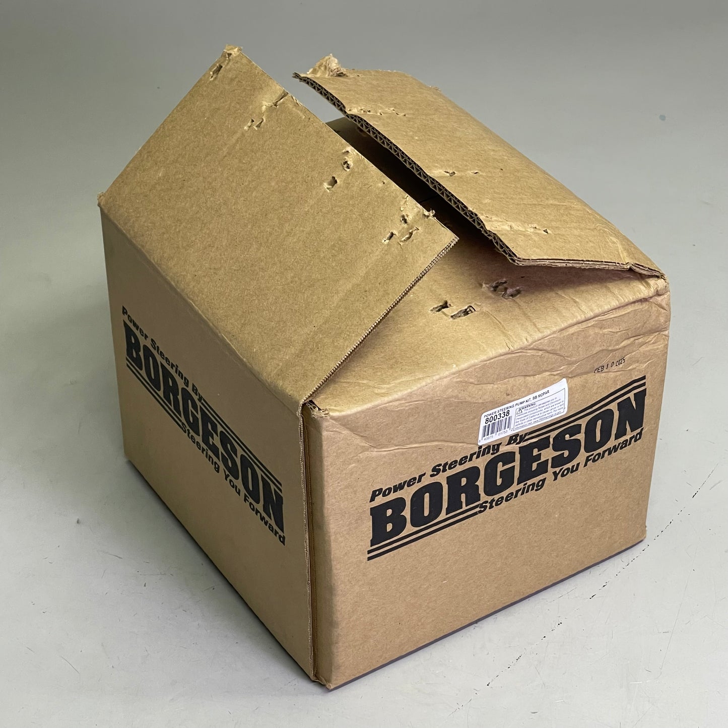 BORGESON Mopar Power Steering Pump Upgrade Kit 5/8"-18 Flare Outlet 800338