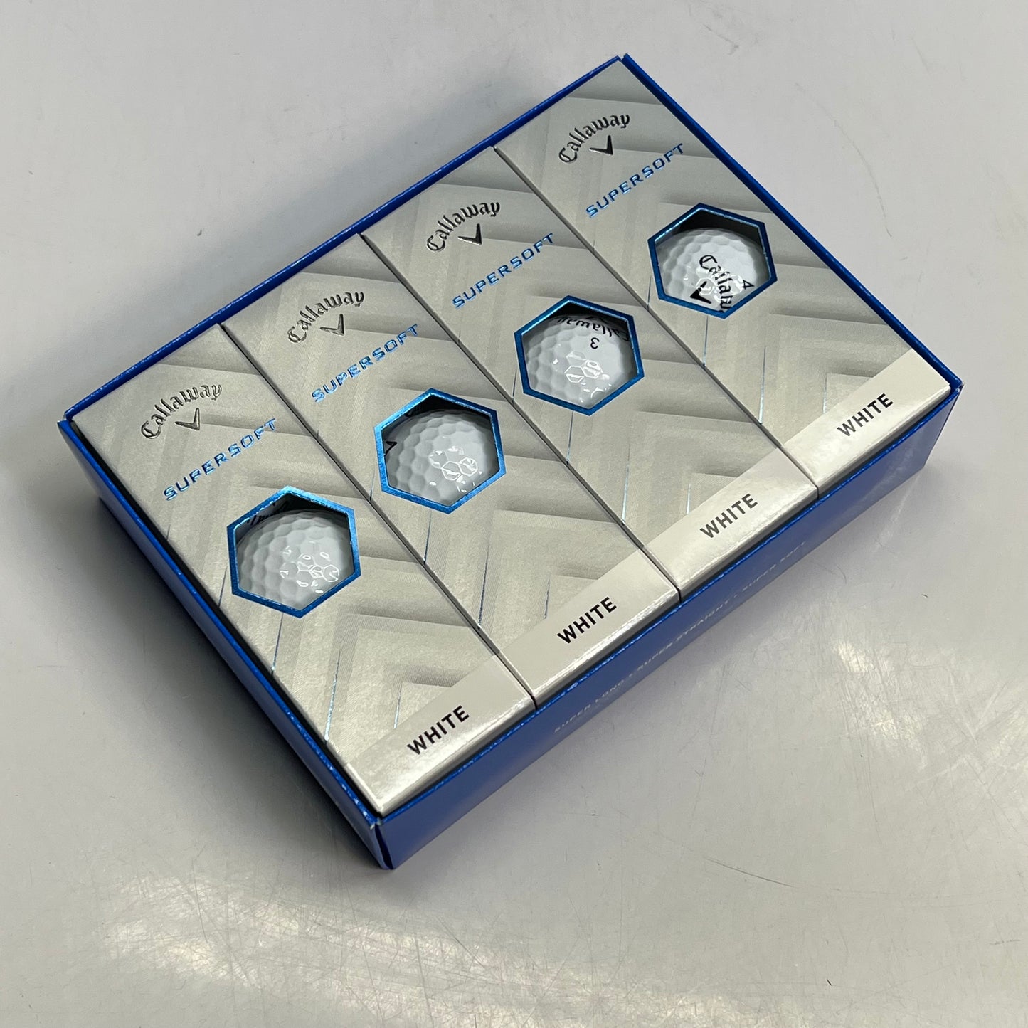 CALLAWAY (SET OF 12) Super Soft Golf Balls For Increased Ball Speed White