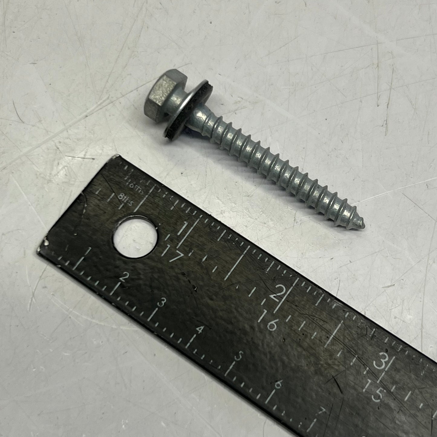 (200 SCREWS) Metal Roofing Screws Sz 2-1/2" Galvanized Hex Head