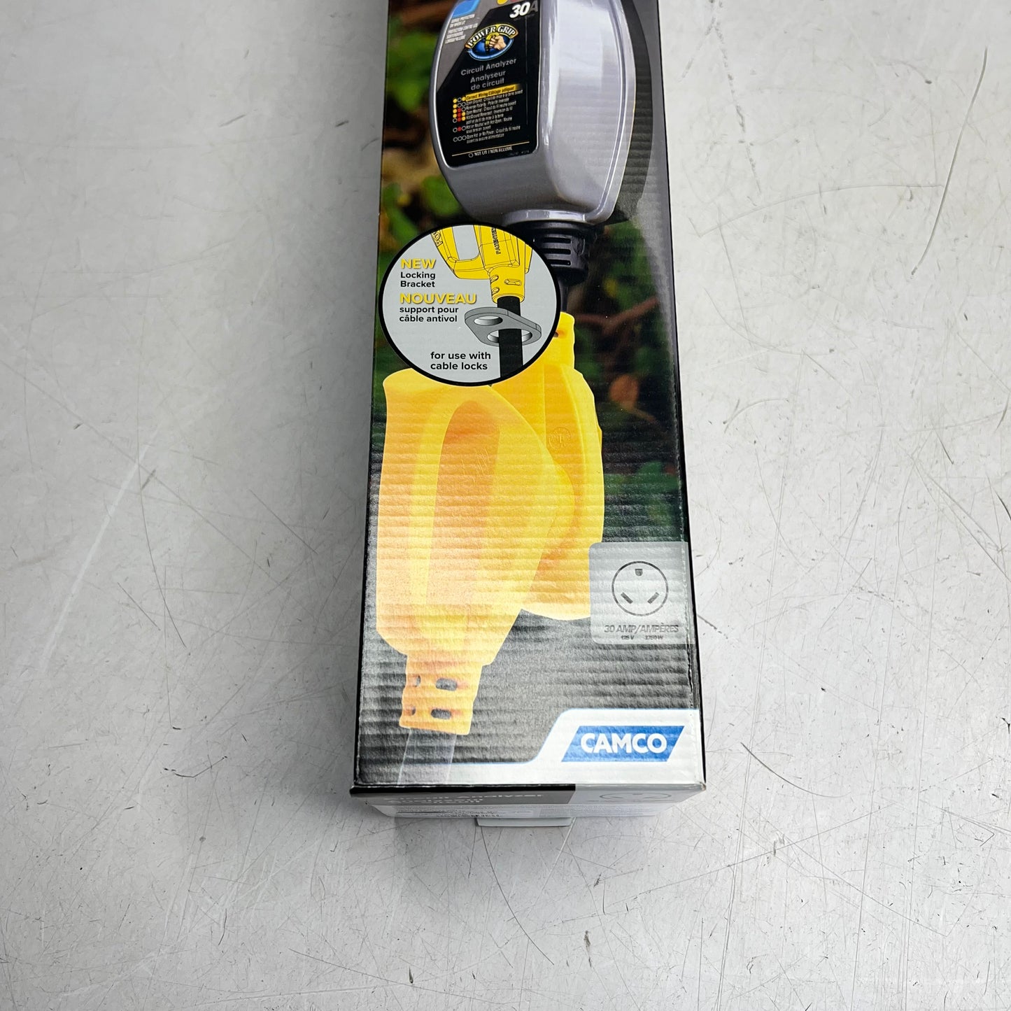 CAMCO Power Grip Camper/rv Circuit Analyzer Dogbone 30-Amp Yellow/Black 55318