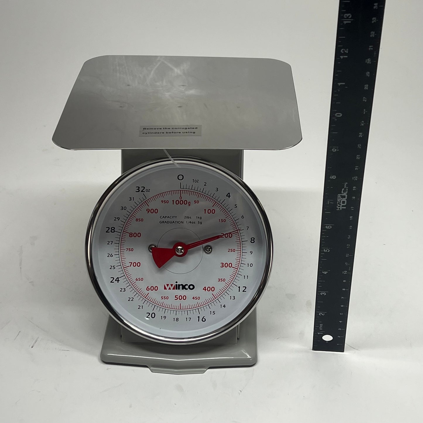 ZA@ WINWARE Mechanical Receiving Scale Portion Control 6.5" Dial 2lb Cap SCAL-62 (As-Is)