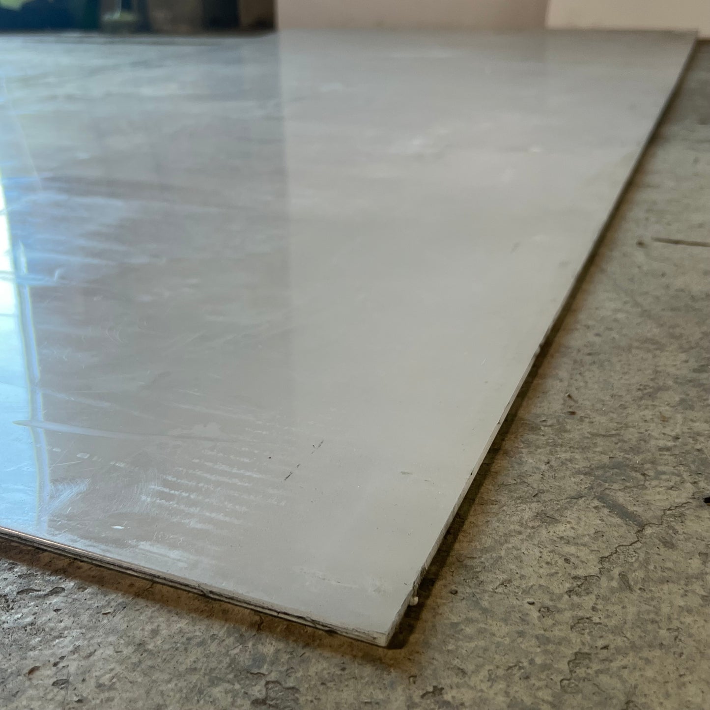 Plastic Polycarbonate Sheet Sz 96" L x 49" W, White