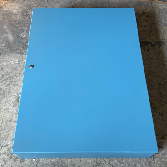 ALPSCONTROLS Powder Blue Nema 1 UL with Perf Panel Sz 42" x 30" x 7", Blue CM4230ULP-PB