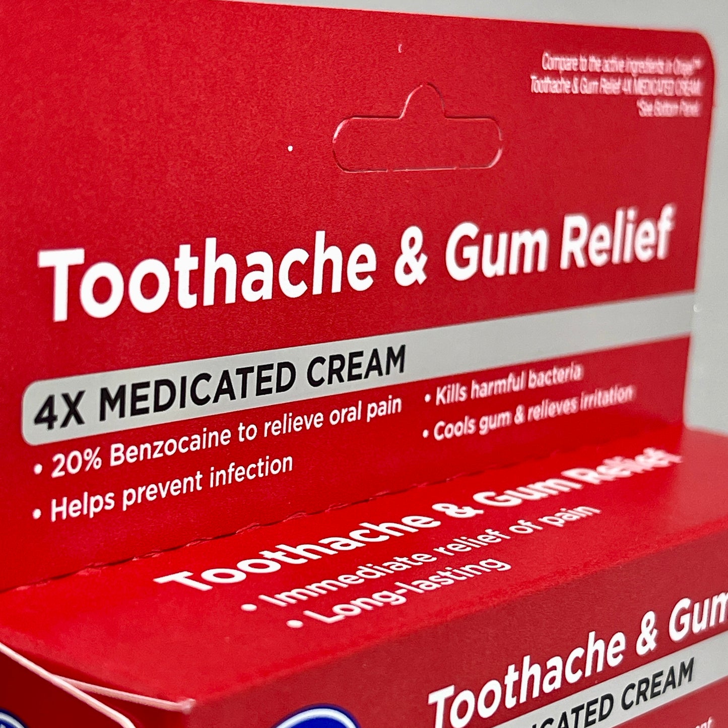 KROGER (2 PACK) Toothache & Gum Relief 4X Medicated Cream 0.33oz BB 04/26