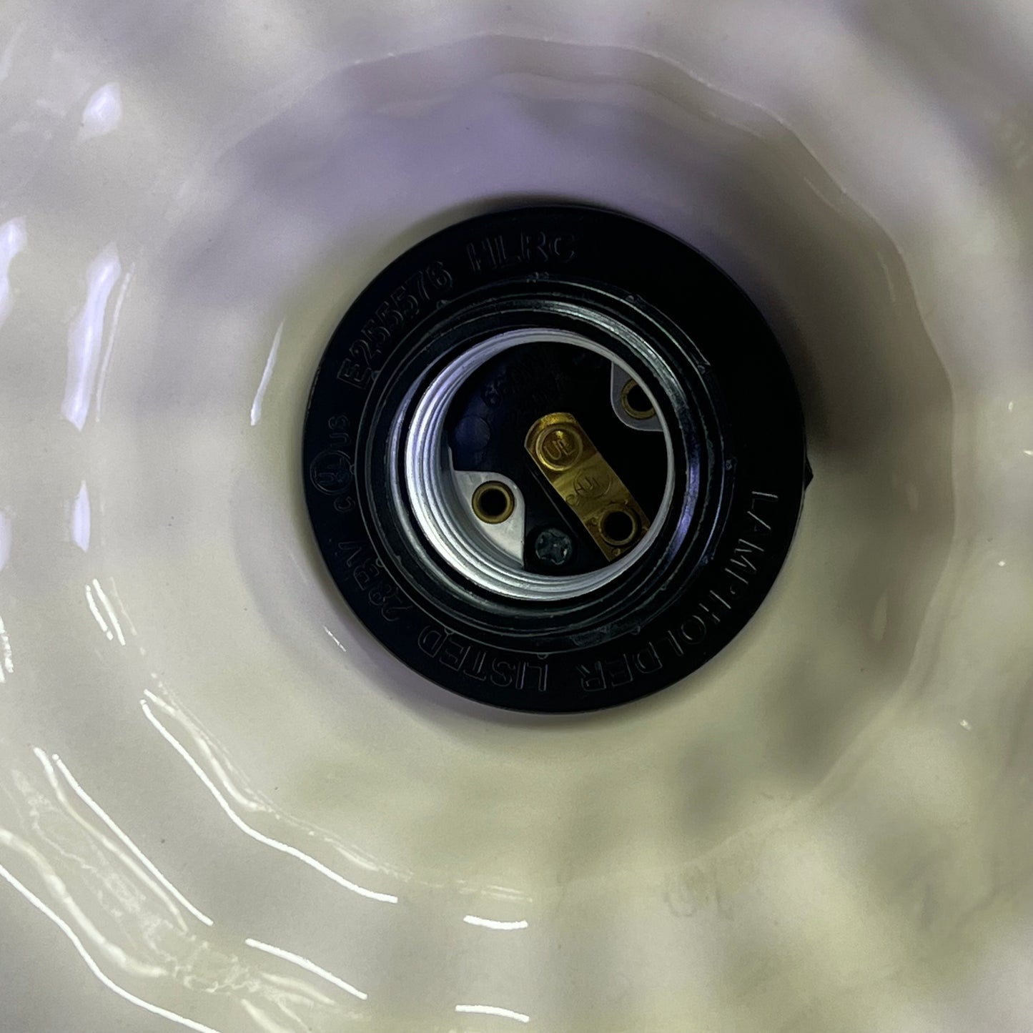 CREATIVE CO OP Elegant Stoneware Pleated Pendant Lamp 40-Watt Cream DF9520