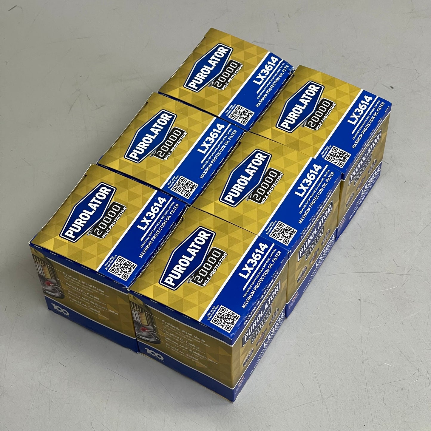 PUROLATOR (6 PACK) Maximum Protection Oil Filter 20000 Miles LX3614