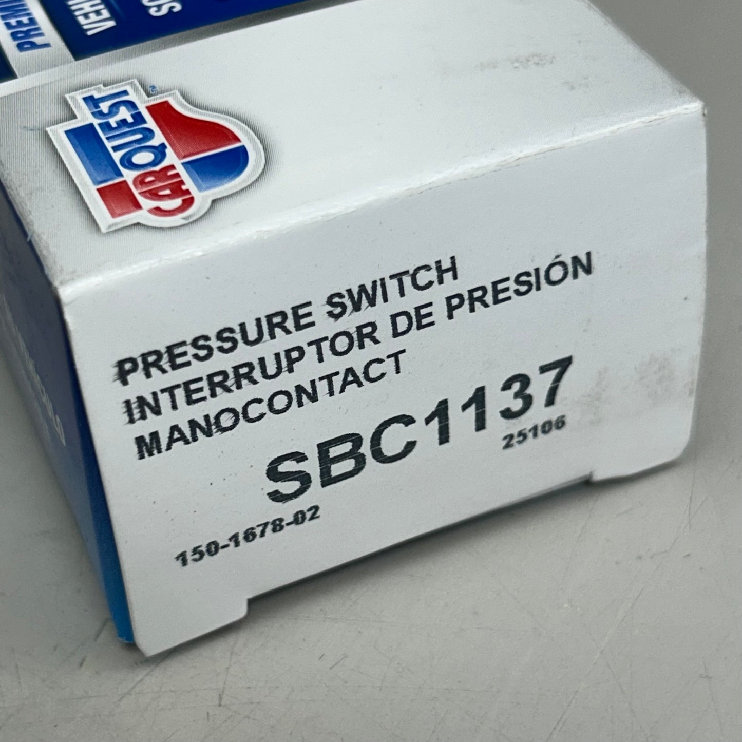 CARQUEST Pressure Switch Interruptor Replacement Part SBC1137
