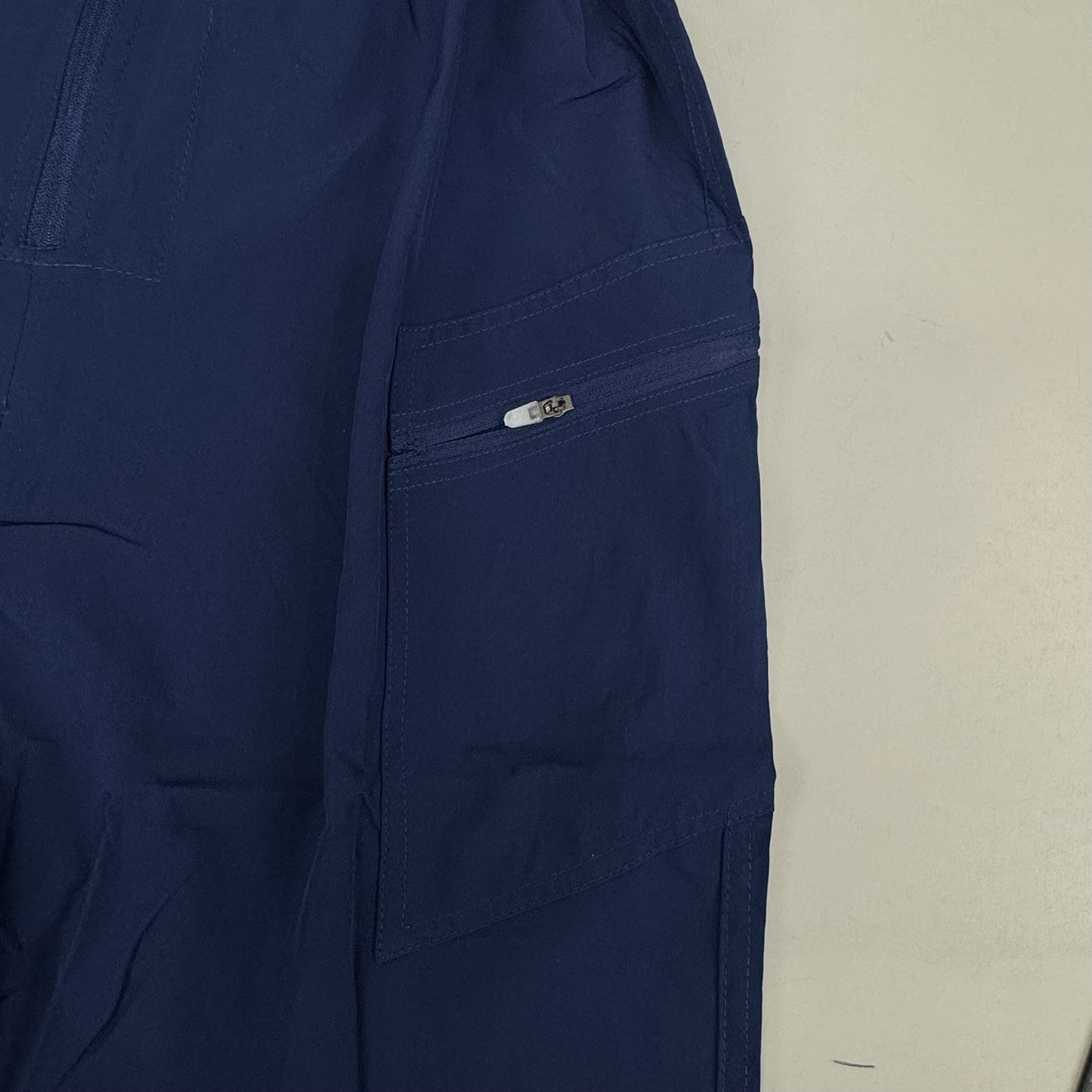 GREEN TOWN 4 Flex Scrubs Jumpsuit Cinch In Waist Women's Sz S Indigo GFX-023AST