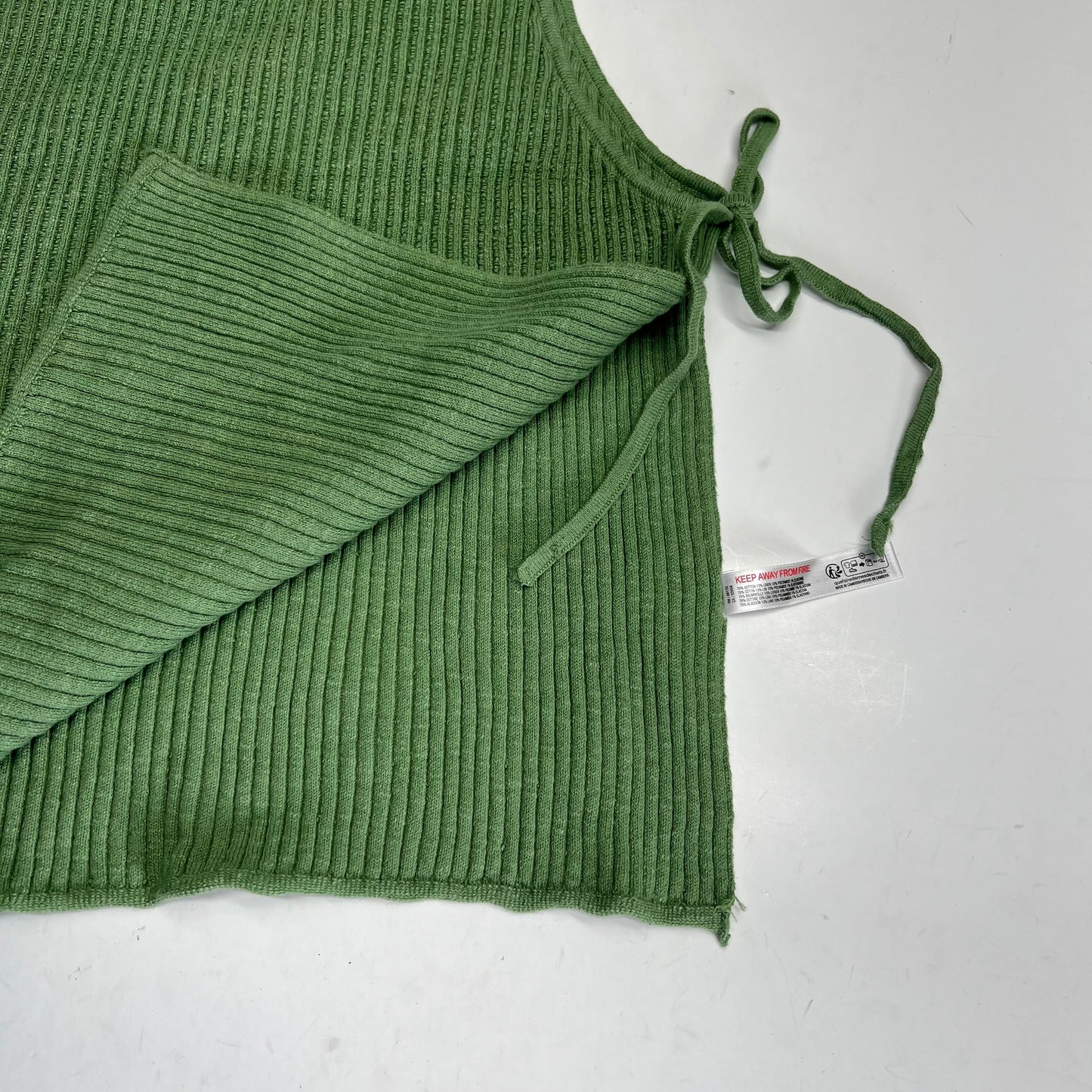FREE PEOPLE Free Est Lizzie Sweater Top Scoop Neck Women's Sz XL Green OB2182105