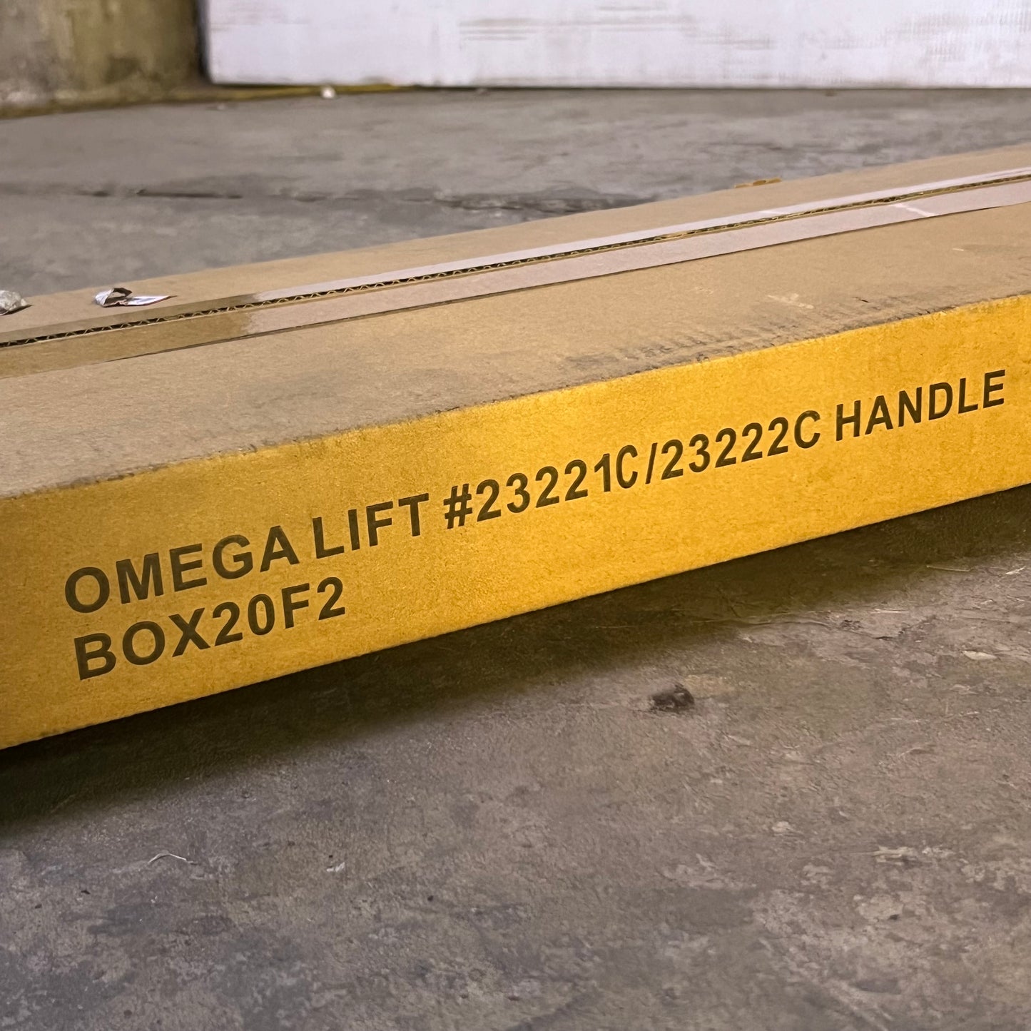 Omega Lift Handle 49.5"H x 10"W Yellow 23221C/23222C