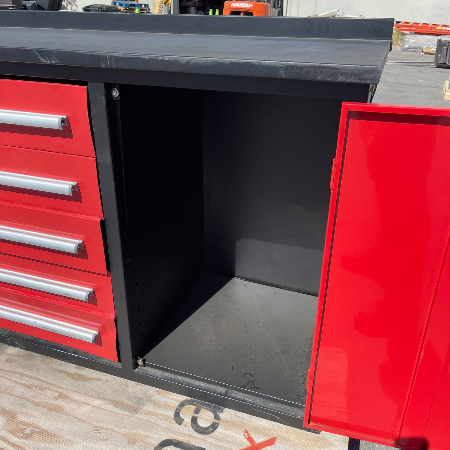 Z@ STEELMAN Industrial 10 Drawer Workbench 7 ft (AS-IS)