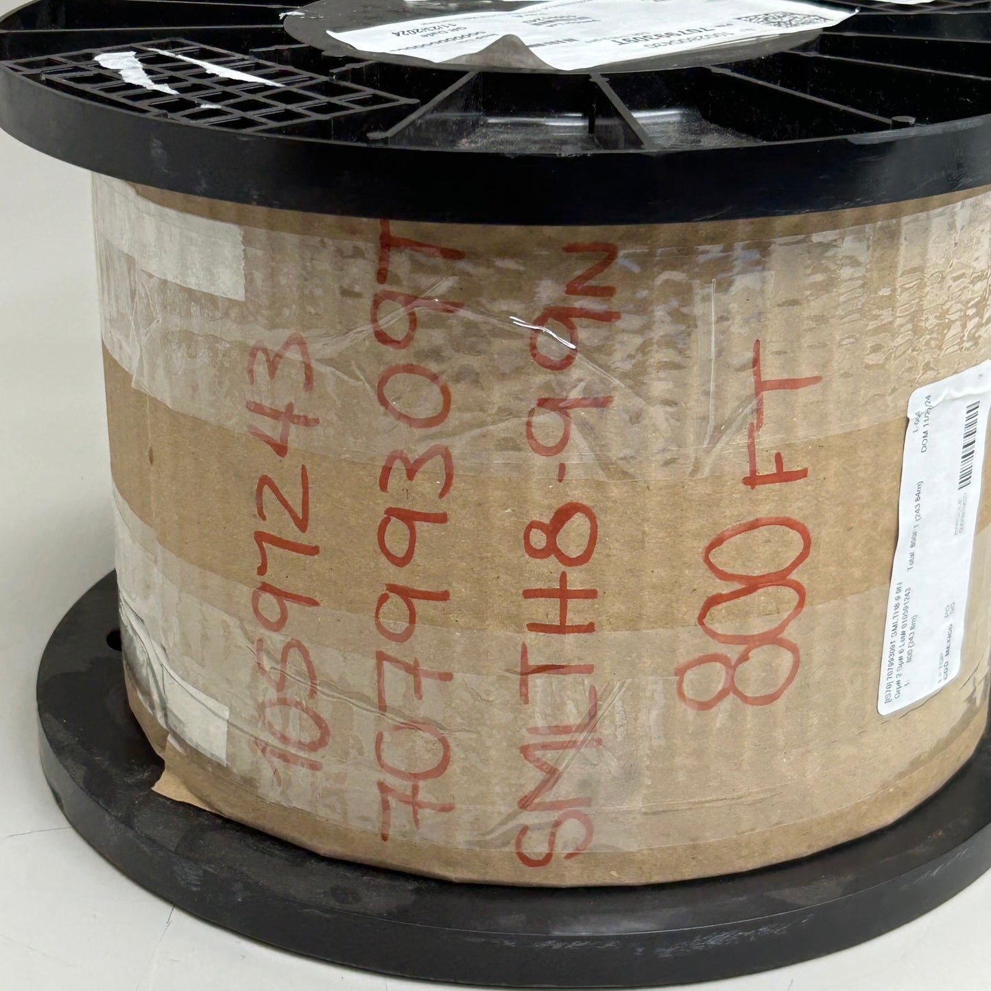 CARLISLE 2 Single COND Braided Tin Coated Copper Wire   8AWG, 800'  White SMLTH8-9