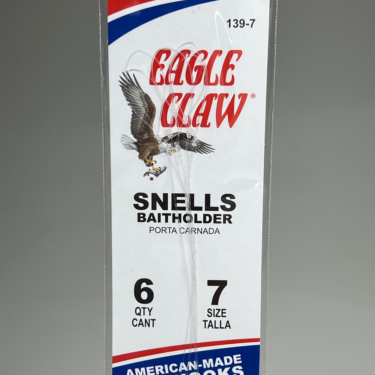 EAGLE CLAW (12 PACK) Versatile Bait Holder Snell Easy Rig Bronze #7 6pc 391-7