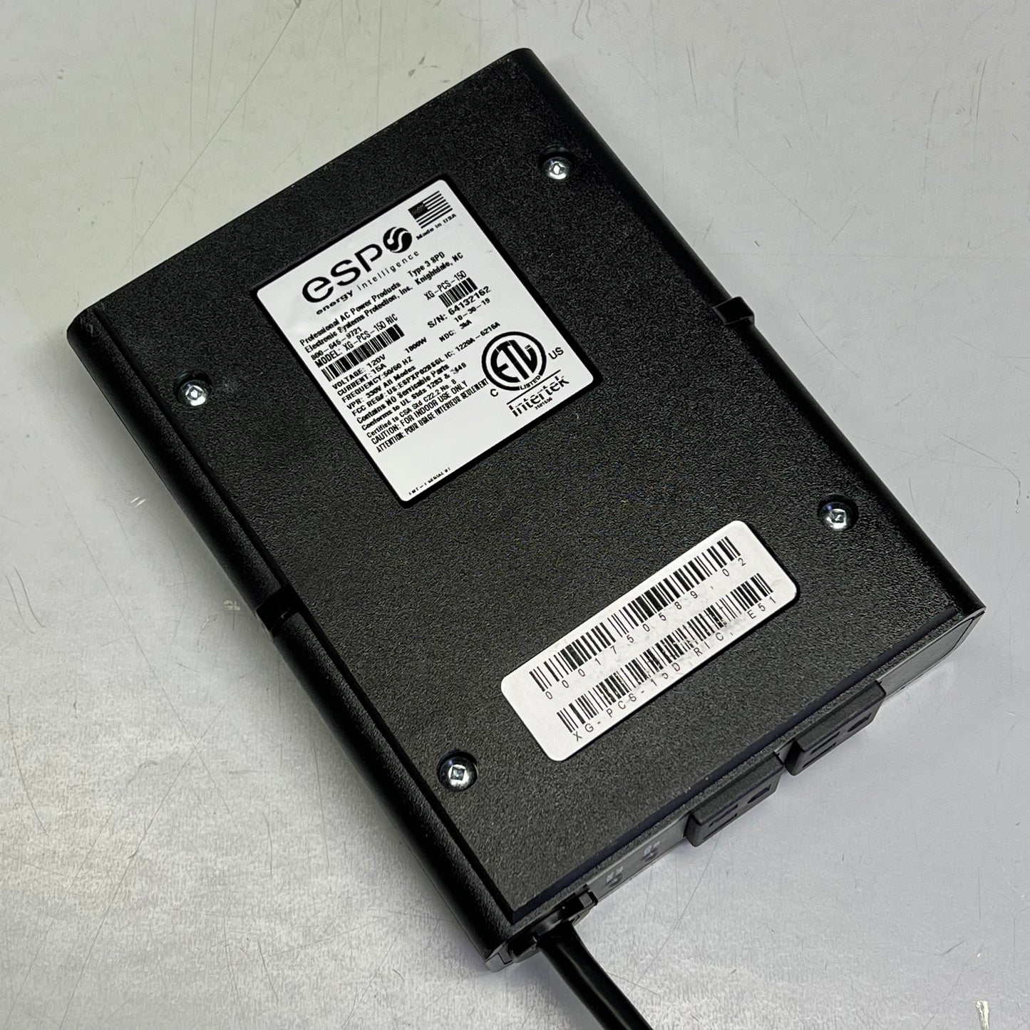 ESP Next Gen Diagnostic Power Filter Network 120V/15A Black XG-PCS-15D