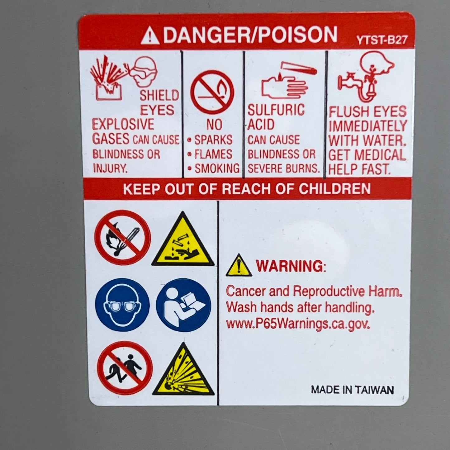 YUASA Sealed Lead Acid Battery Reliable Maintenance Free 12V 17.2Ah NP18-12B