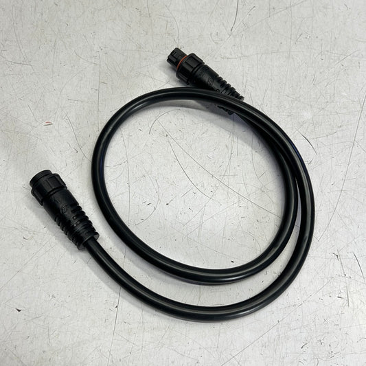 Ac Jumper Waterproof Female & Male Connectors W/ Screw Caps 6 Pin 36" L Black