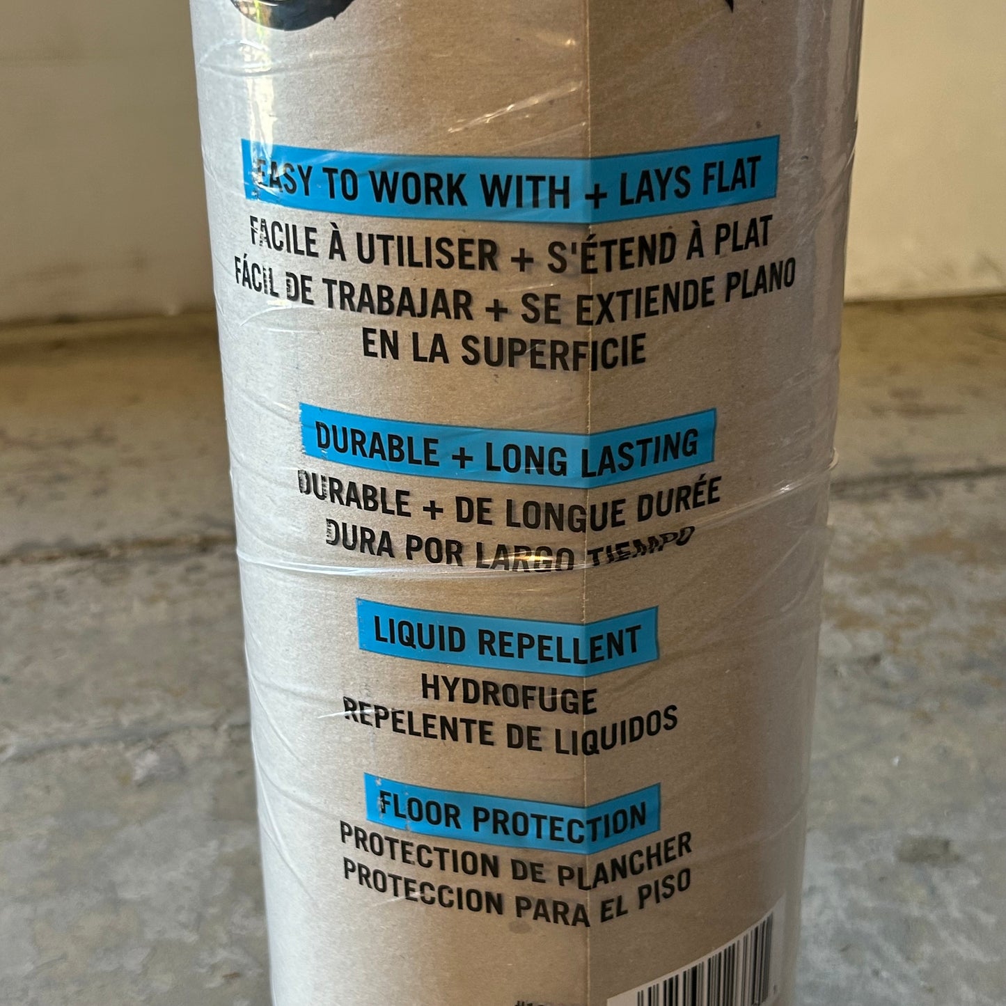 TRIMACO X-Board Lightweight Surface Protector  35"x100' (Slightly Dirty) Brown 12370/9