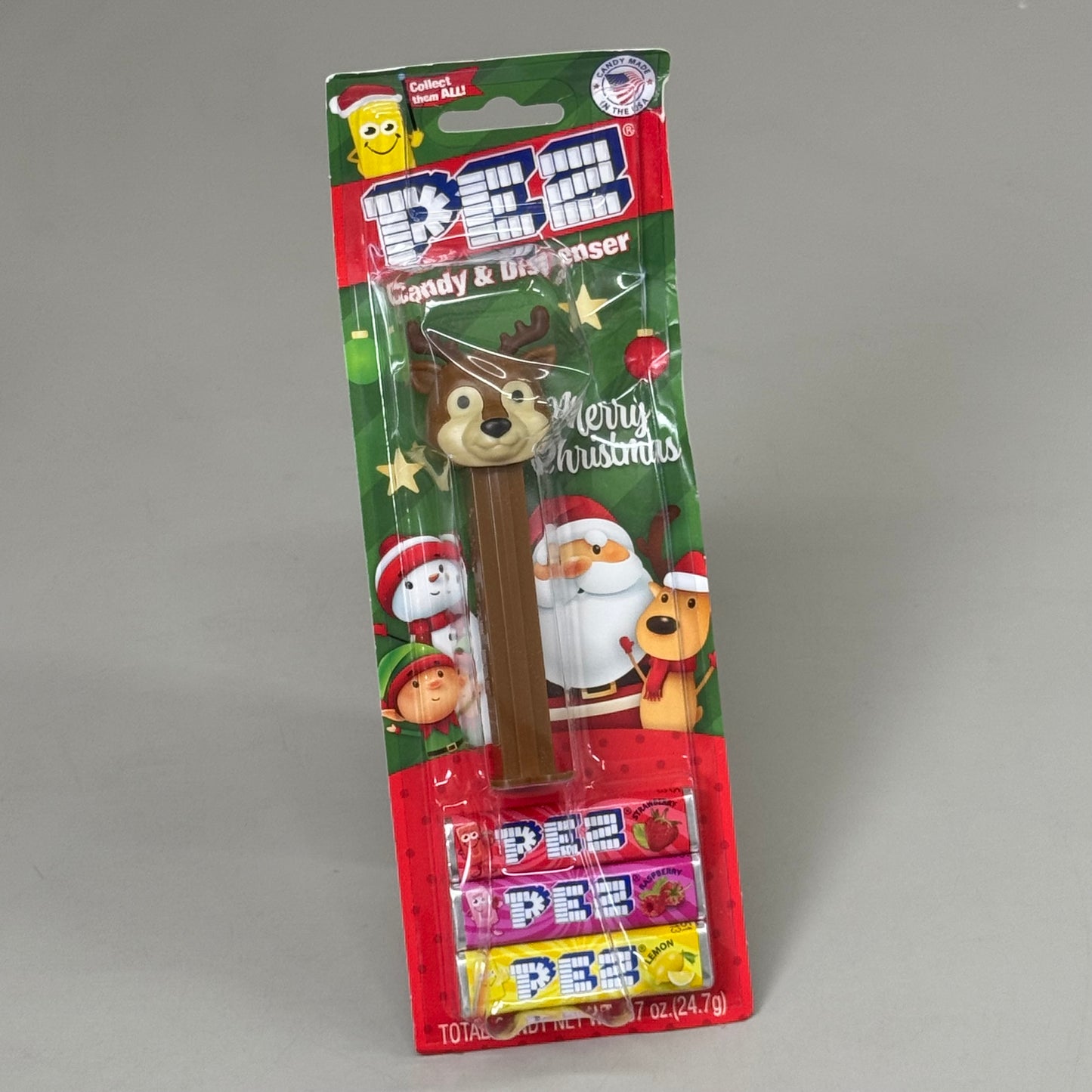 ZA@ PEZ (12 PACK) Christmas Charter Candy Dispenser Assortment 3 Rolls Candy Per Package BB 04/29 Damaged Packaging