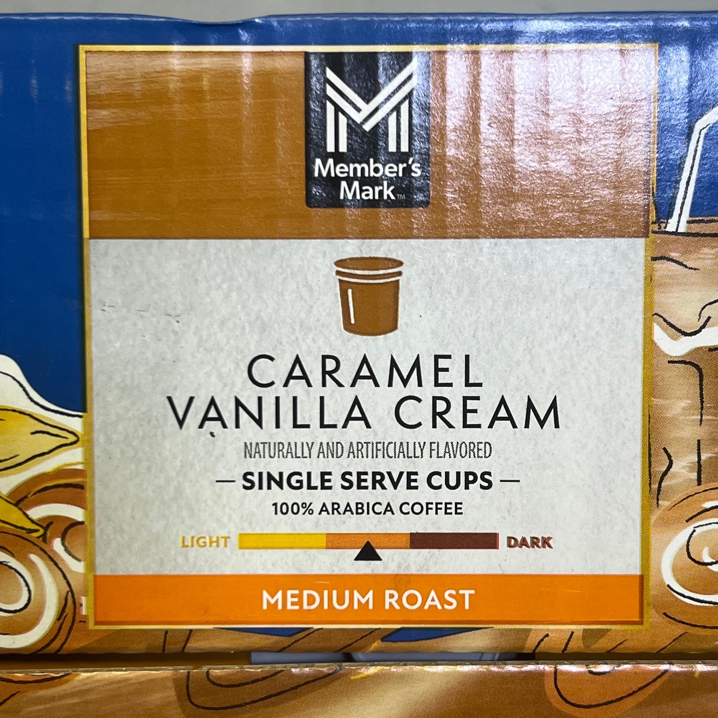 MEMBER'S MARK (80 PACK) Medium Roast Coffee Pods, Caramel Vanilla Cream 0.35 oz. BB 03/26