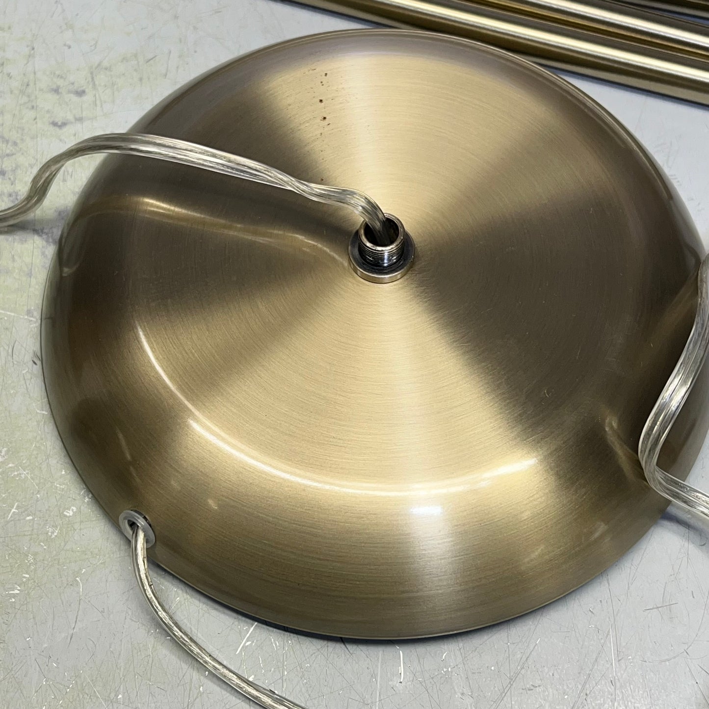 ZA@ ARLEC AMERICA  Torchiere Floor Lamp W/ Bulb 71" Brushed Brass AFL022BRUS-W