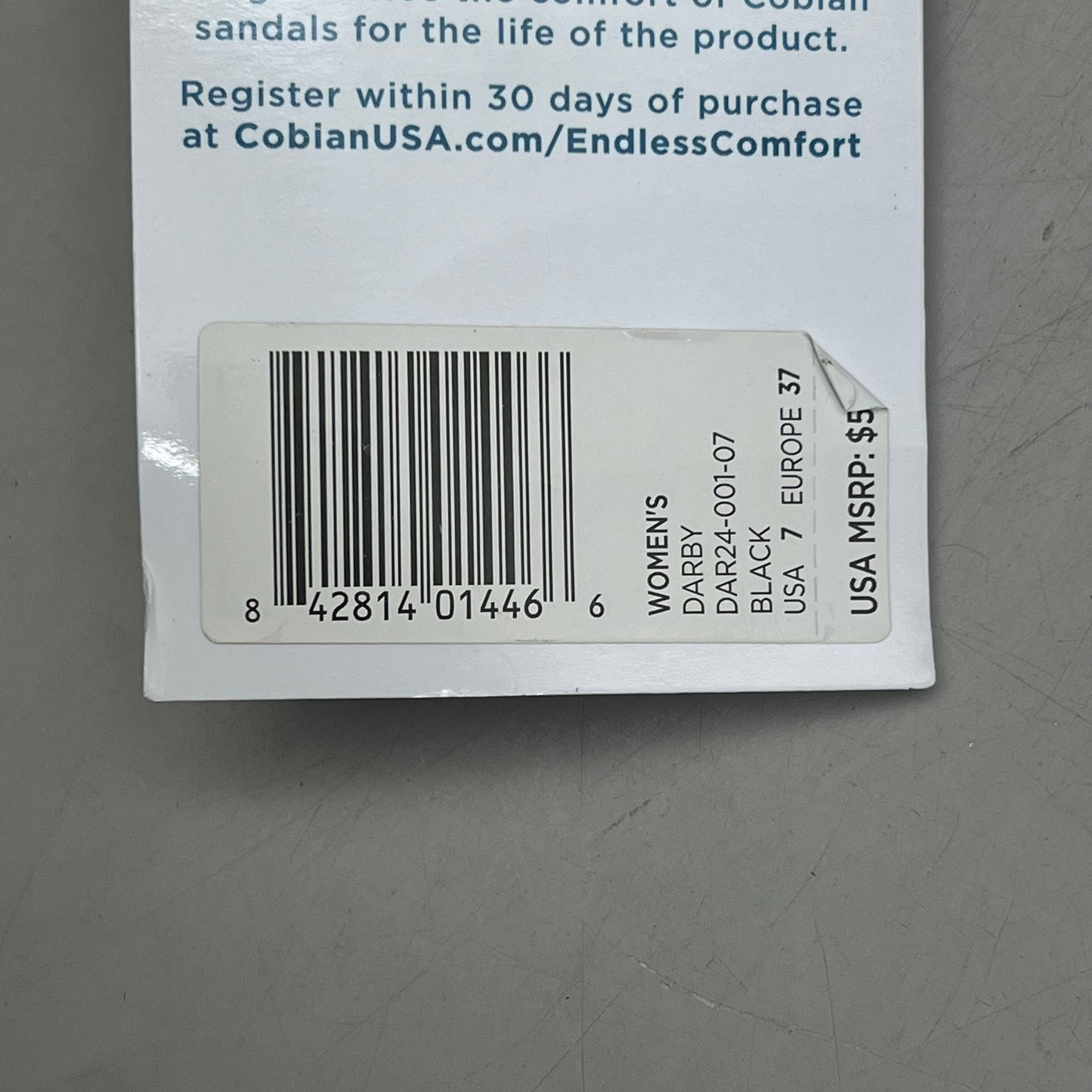 COBIAN Darby Synthetic Suede Strap Sandals Women's SZ 7, EU 37 Black DAR24-001-7