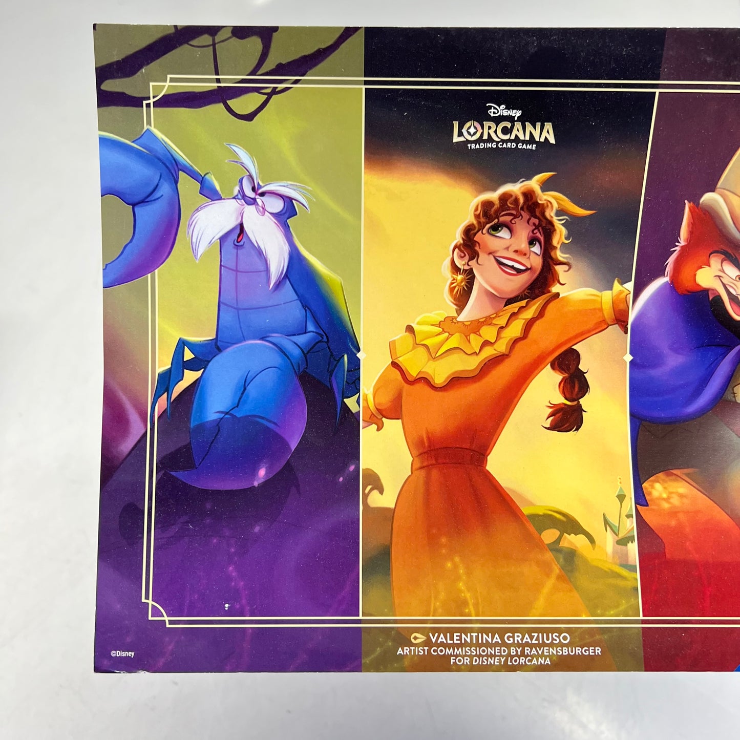 DISNEY (3000 PACK) Lorcana Trading Cardstock Poster By Valentina Graziuso 11x9"