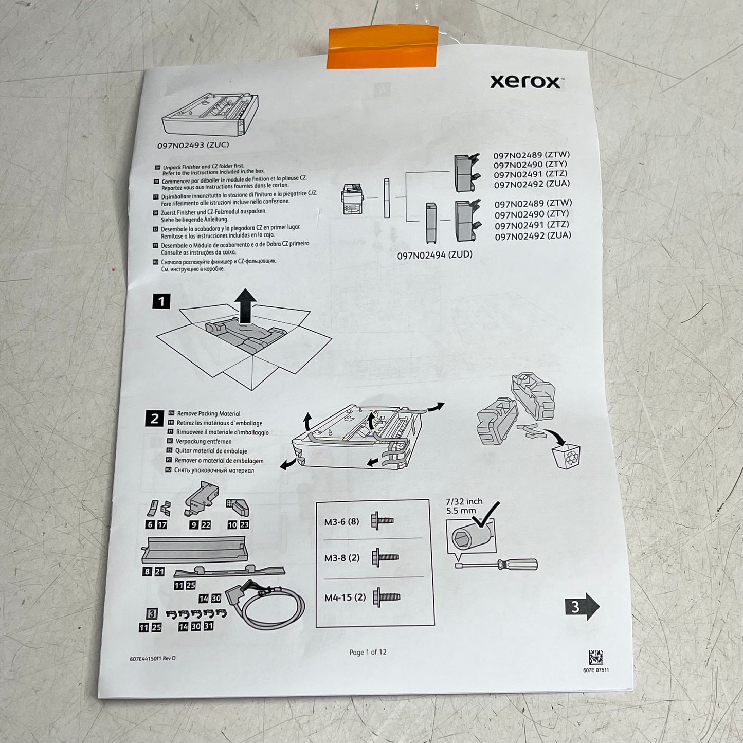 XEROX Vertical Transport Kit Smooth & Effective For Br 2.0 Finisher 097N02493