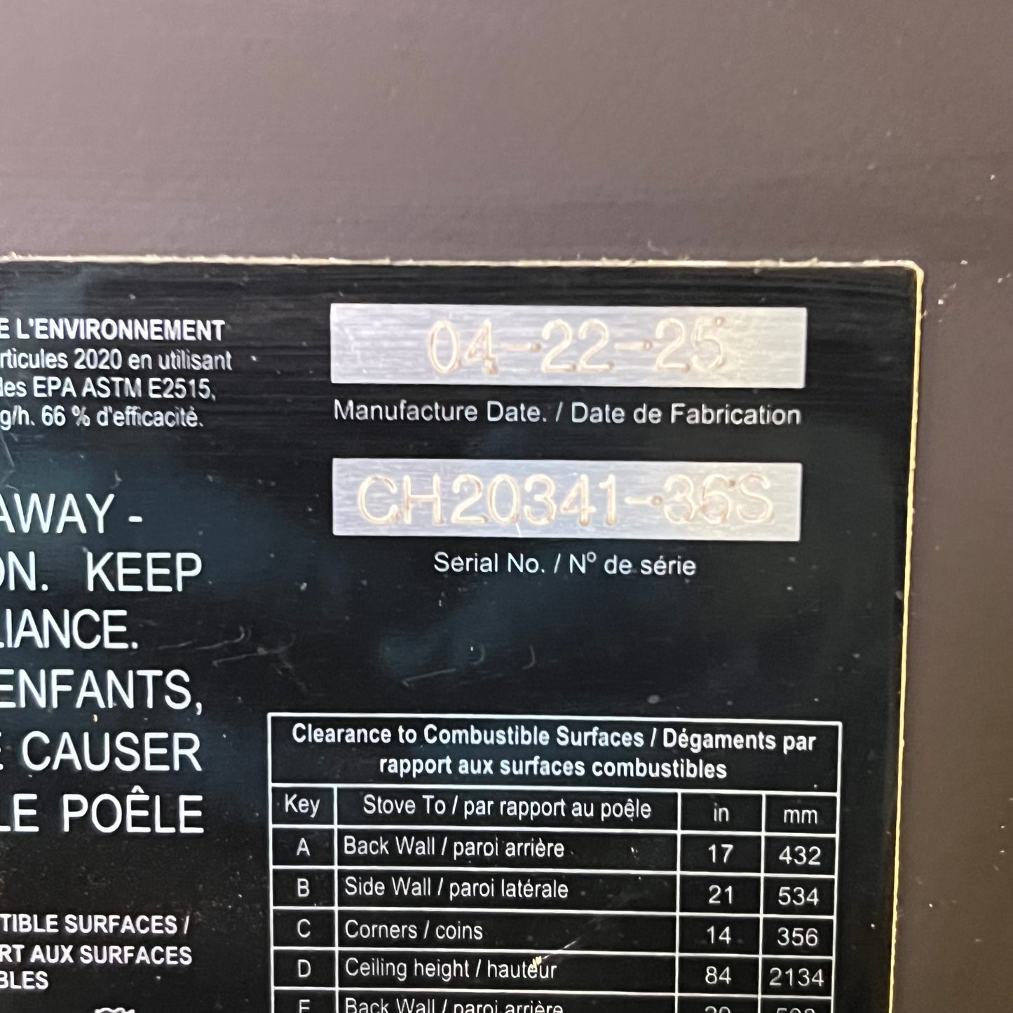 ASHLEY HEARTH Firewood Indoor Stove 68,000 BTUs 1,200sq Ft Black AW1120E-P