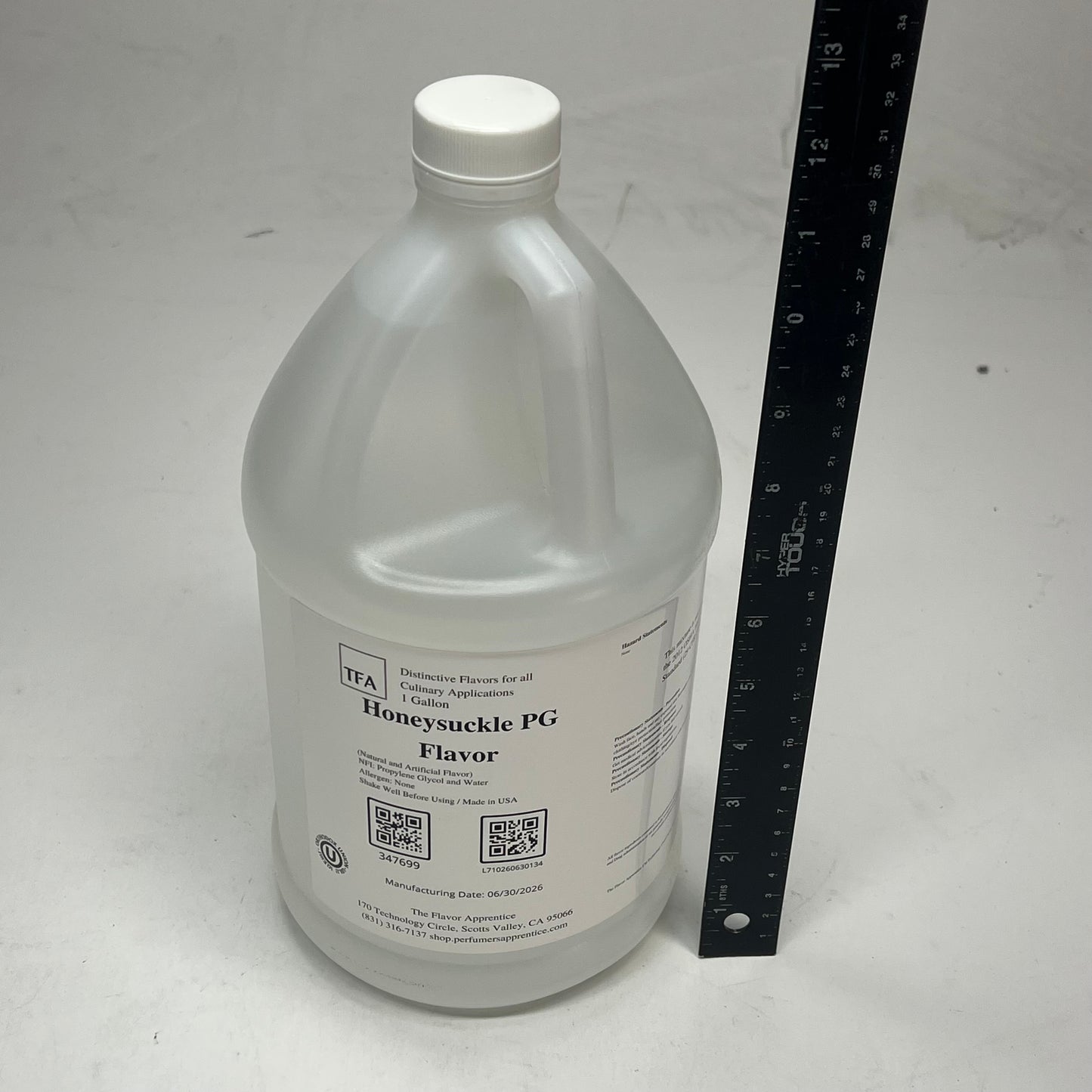 TFA Honeysuckle Pg Flavor Highly Concentrate for All Culinary Applications 1 Gal