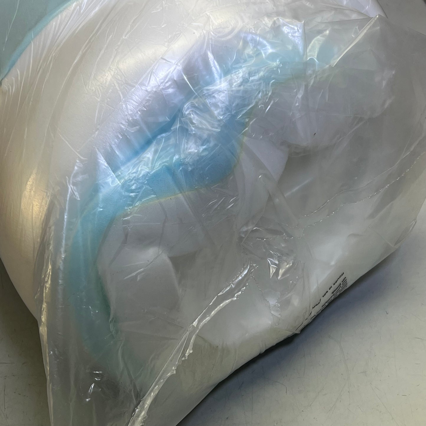 HEALTH-O-PEDIC Gel Memory Foam Mattress Topper 3" Layer King White/Blue AAFES