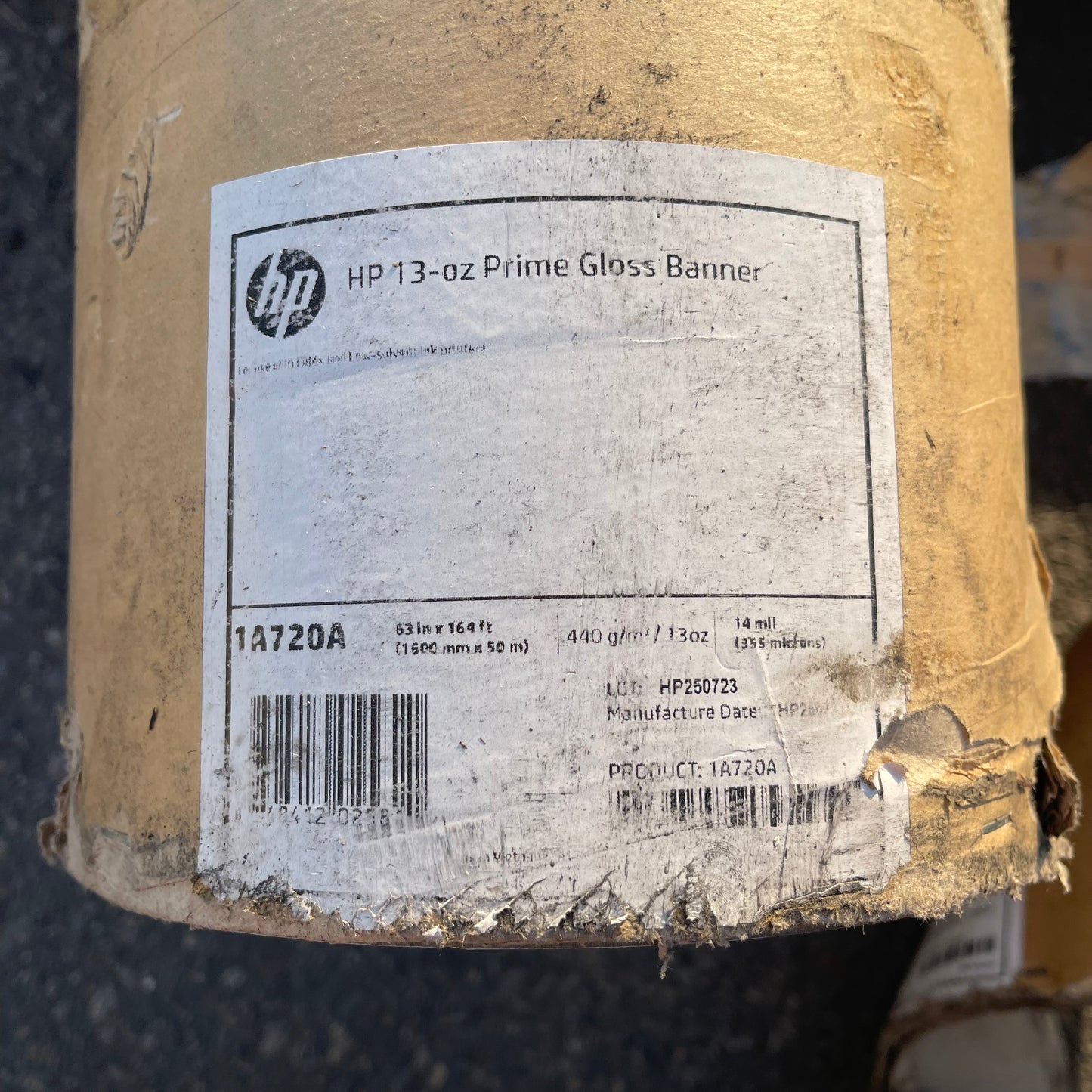 ZA@ Pallet of HP Prime Gloss Banners 13 oz 164’ x 63” (AS-IS)