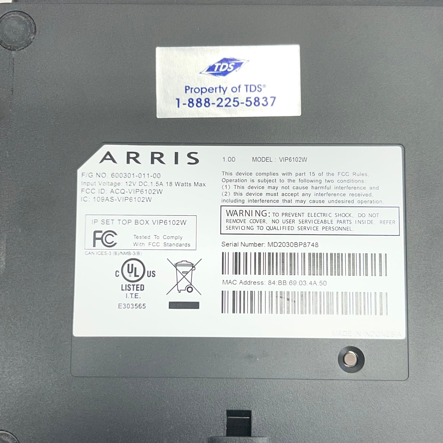 ARRIS Android TV Box for Upcoming Streaming VIP6102W