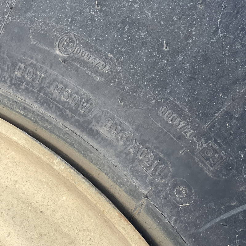 MICHELIN XZL 16.00R20 Military Off-Road Tire on Wheel (Good)