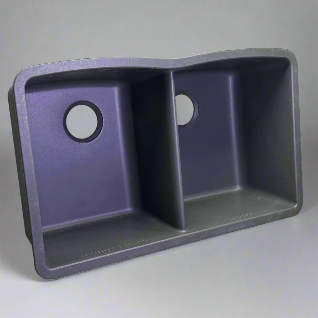 BLANCO Diamond Silgranit Double Bowl Under-mount (Cinder) 32" 441470