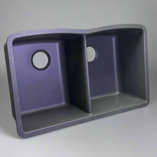 BLANCO Diamond Silgranit Double Bowl Under-mount (Cinder) 32" 441470