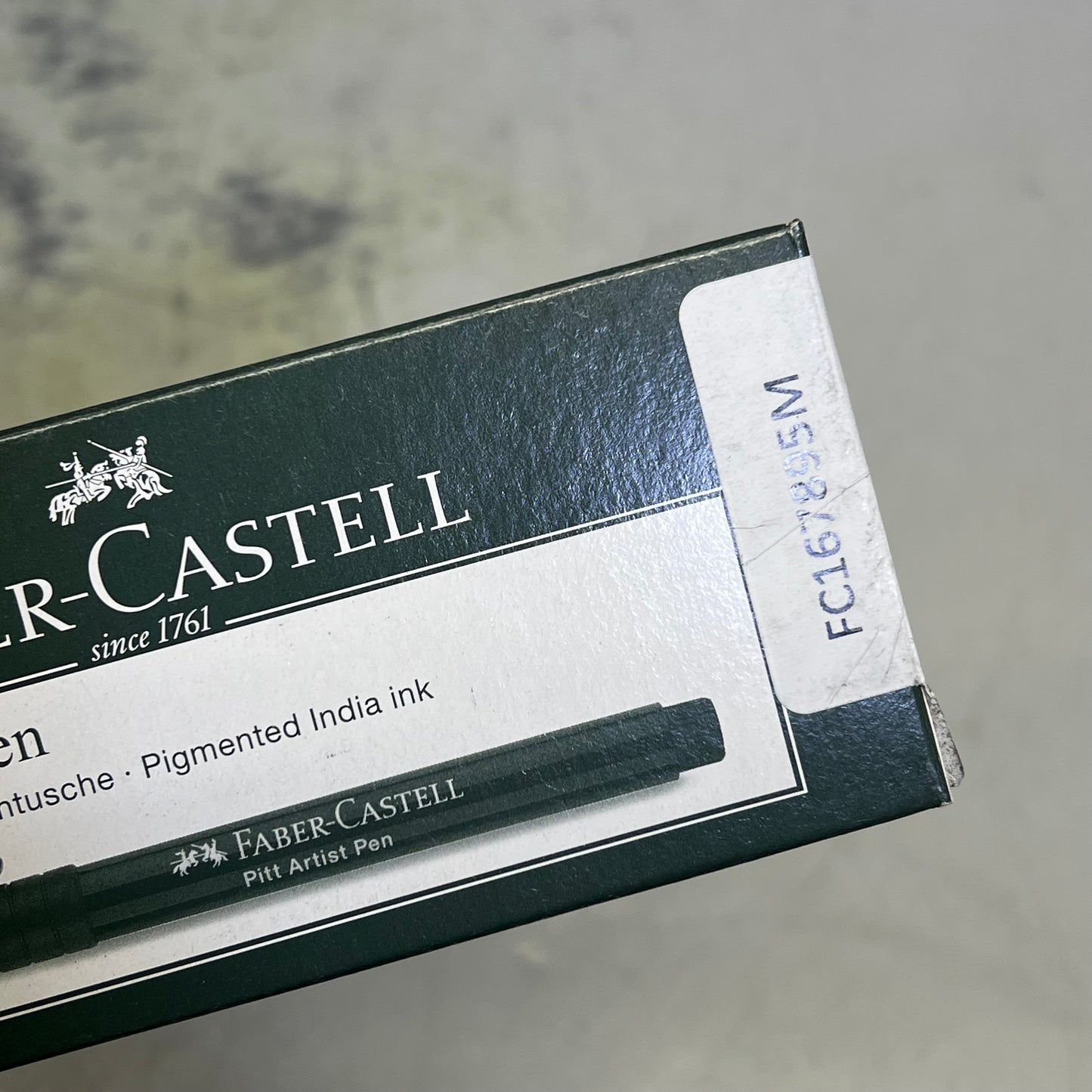 FABER-CASTELL (5 SET) PITT Fude Artist Hard Pen Pigmented India Ink 199 Black