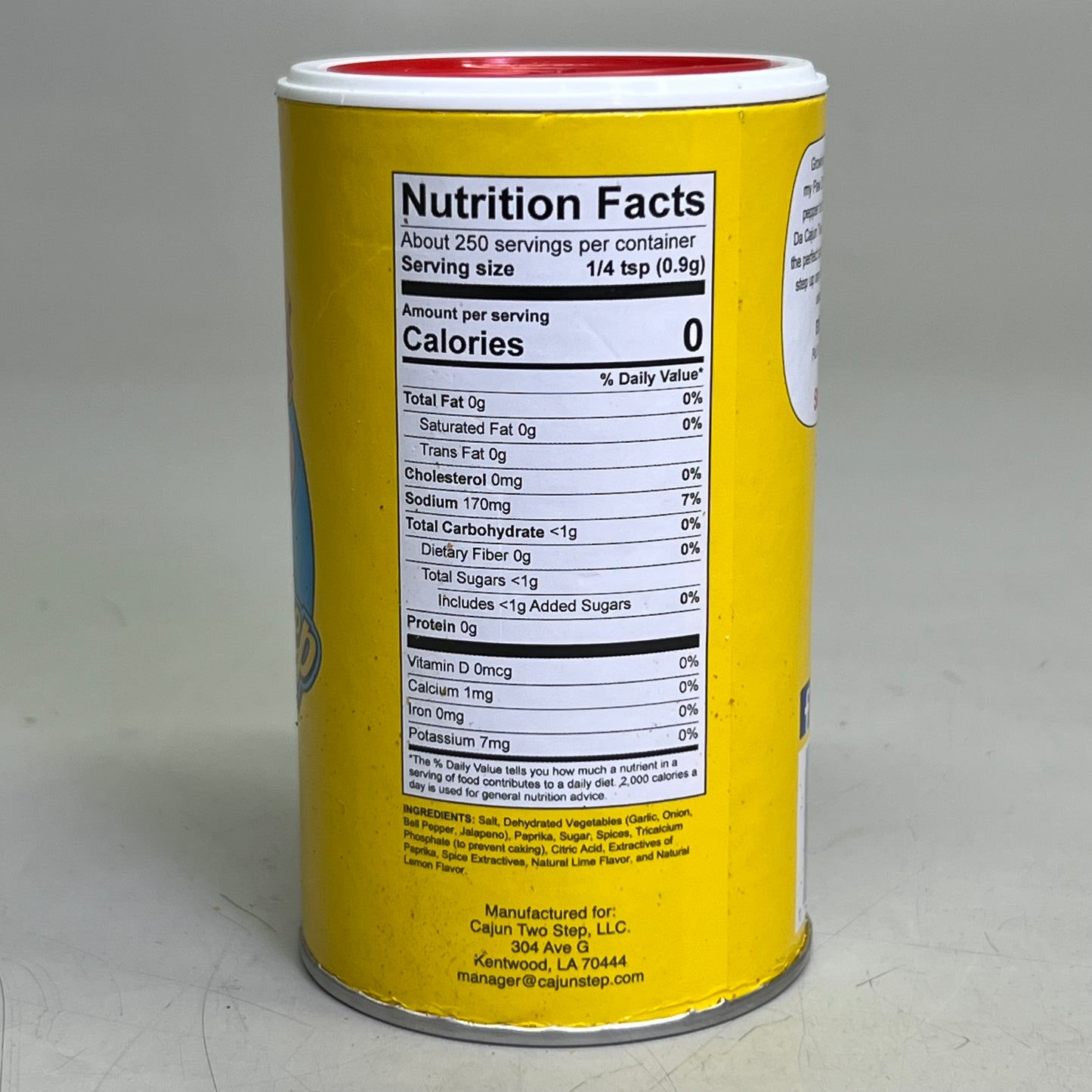 CAJUN TWO STEP (2 PACK) Fire Seasoning 8 oz, White & Yellow BB 11/26