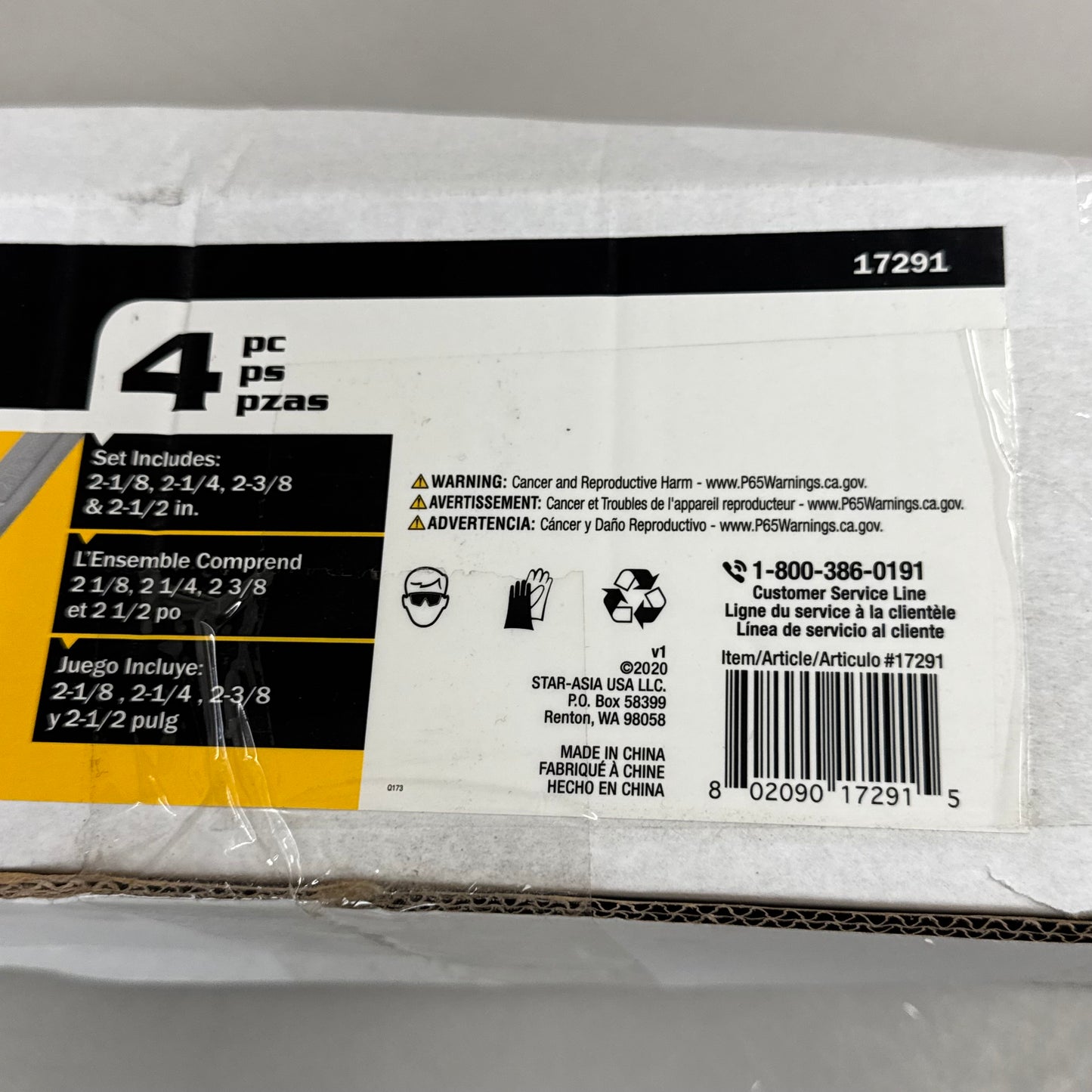 TITAN (4 Pieces) Jumbo SAE Combination Wrench Set 2-1/8" to 2-1/2" 17291