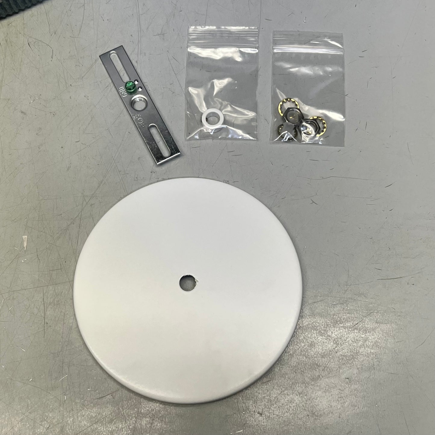 Natural String Wrapped Ceiling Fixture Lighting 24" x 9" Evergreen/White C-258