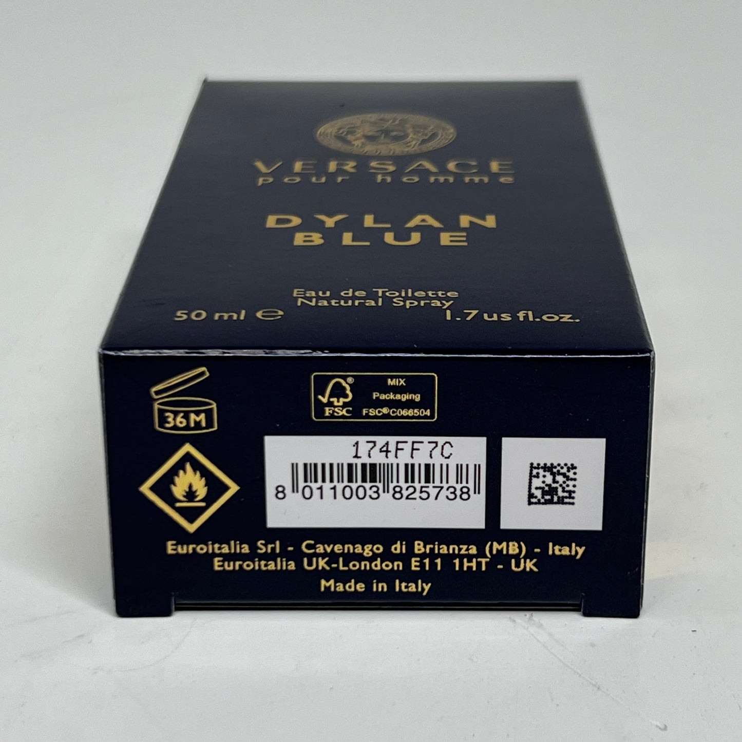 VERSACE Dylan Blue Eau De Toilette Spray for Men 1.7 fl oz.